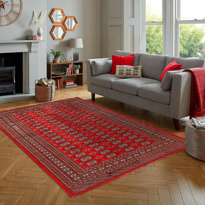 Canvello Fine Hand Knotted Bokhara Rug - 5' x 8' - Canvello