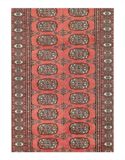 Canvello Fine Hand Knotted Bokhara Runner - 2'7"X10'6"