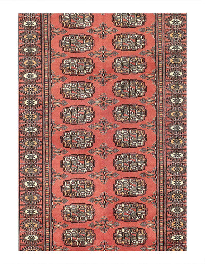 Canvello Fine Hand Knotted Bokhara Runner - 2'7"X10'6" - Canvello