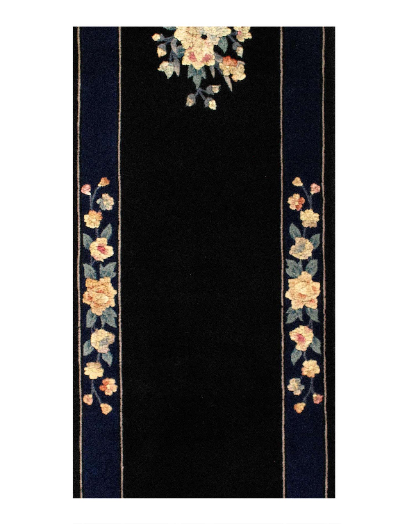 Canvello Fine Hand Knotted Chinese Runner - 2'6" X 12'
