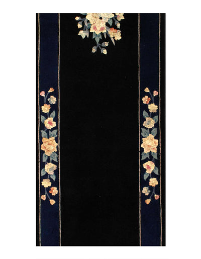 Canvello Fine Hand Knotted Chinese Runner - 2'6" X 12' - Canvello