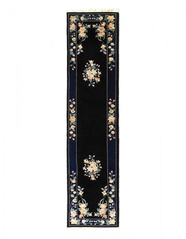 Canvello Fine Hand Knotted Chinese Runner - 2'6" X 12' - Canvello