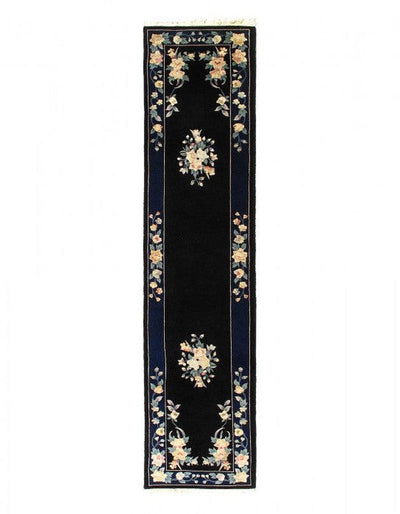 Canvello Fine Hand Knotted Chinese Runner - 2'6" X 12' - Canvello