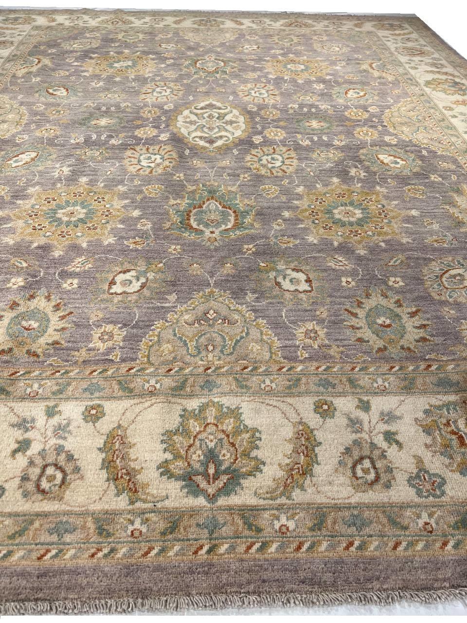 Canvello Fine Hand Knotted Farahan design Rug - 7'11'' X 9'8'' - Canvello