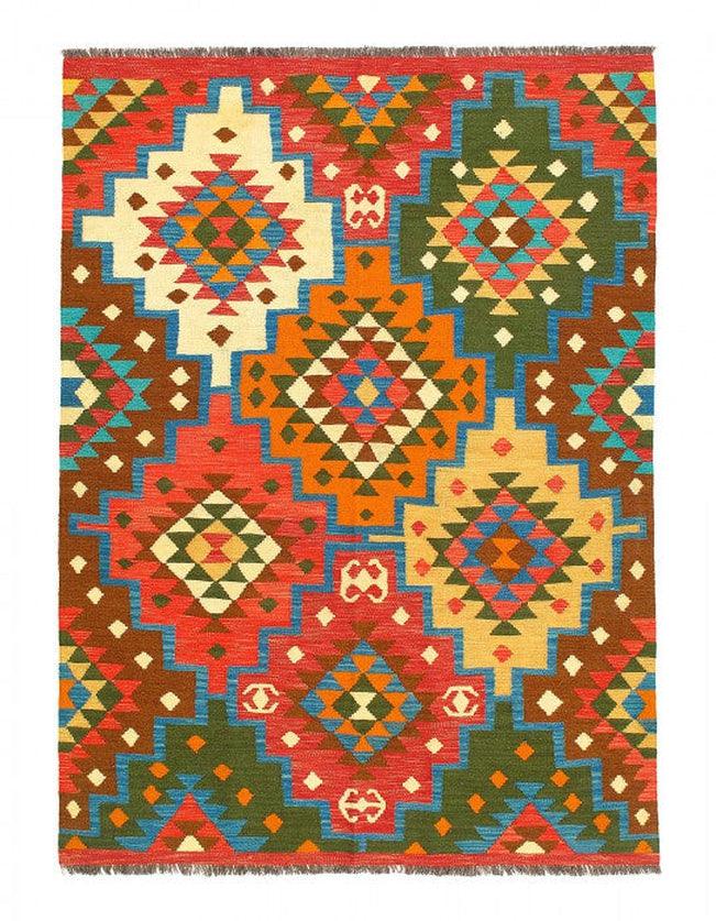 Canvello Fine Hand Knotted Flat weave kilim - 4'9'' X 6'6''