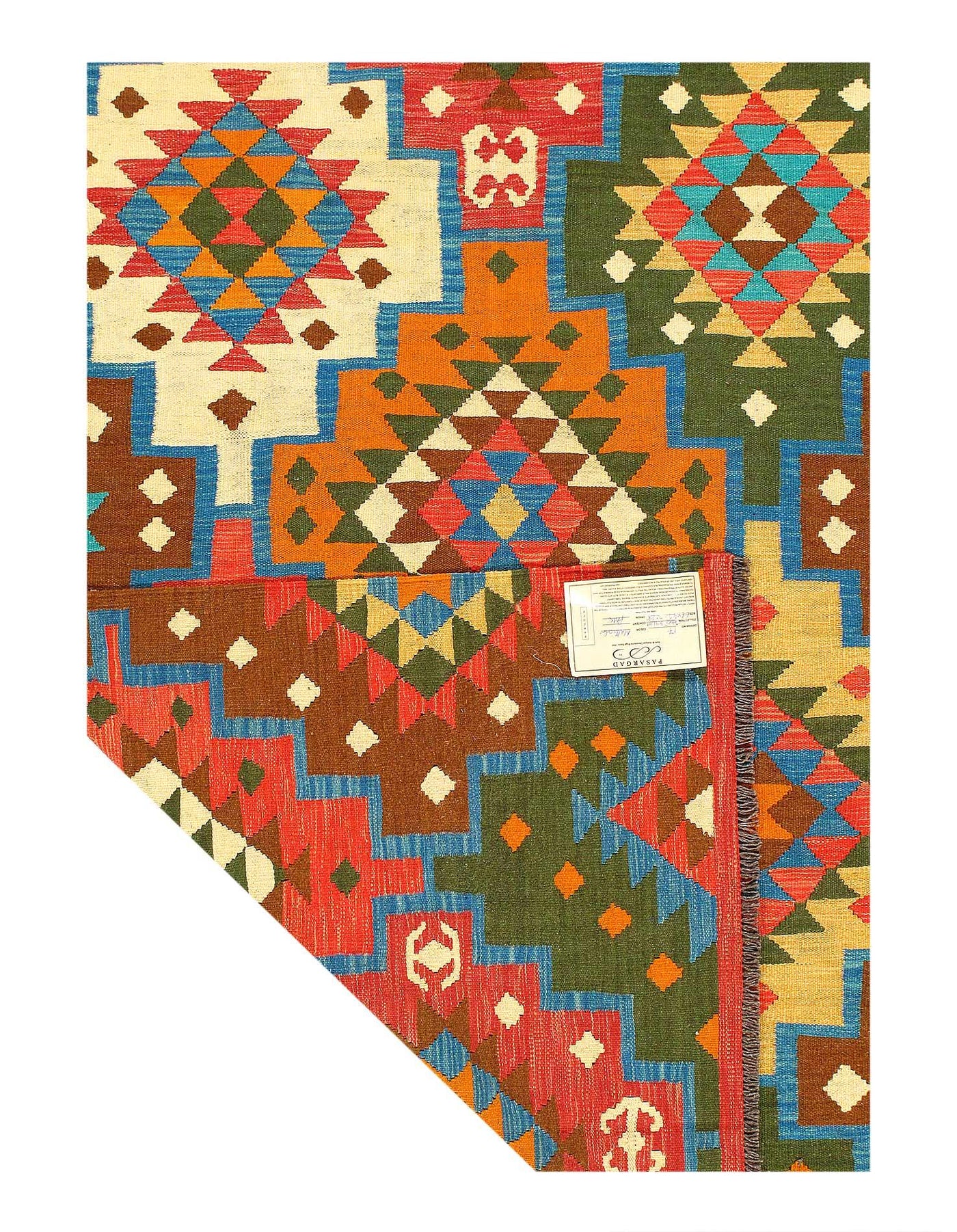 Canvello Fine Hand Knotted Flat weave kilim - 4'9'' X 6'6'' - Canvello