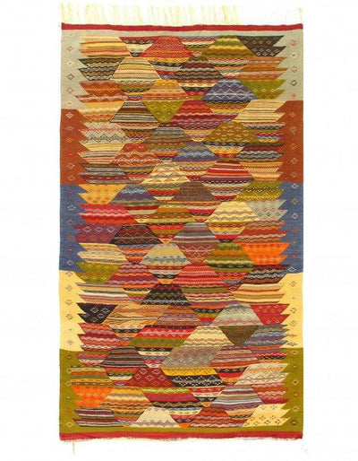 Fine Hand Knotted Flat Weave Moroccan 4'11'' X 7'9''