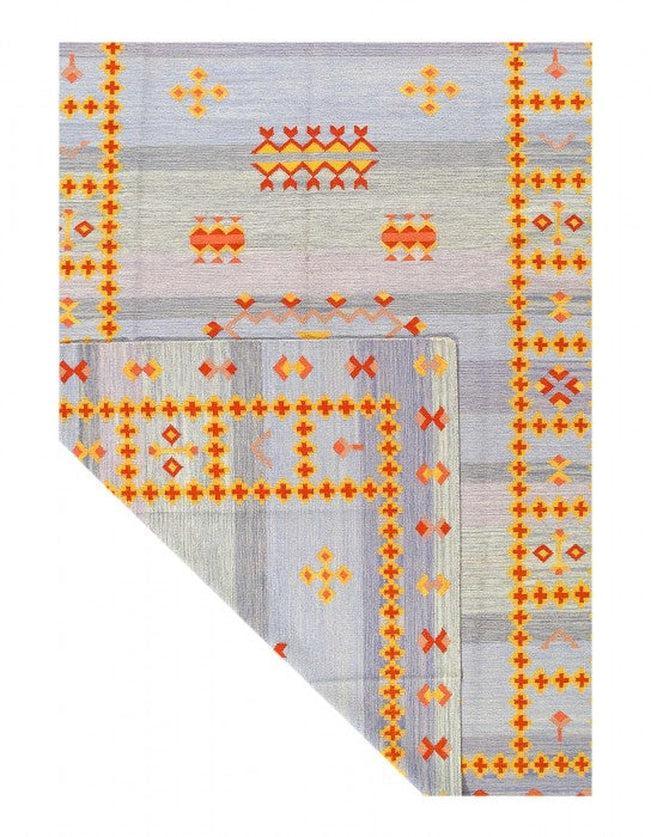 Canvello Fine Hand Knotted Flat Weave Moroccan rug 8' X 10' - Canvello