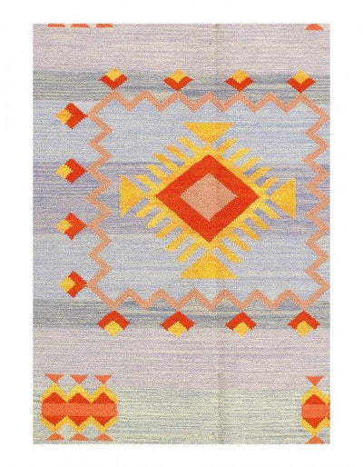 Canvello Fine Hand Knotted Flat Weave Moroccan rug 8' X 10' - Canvello