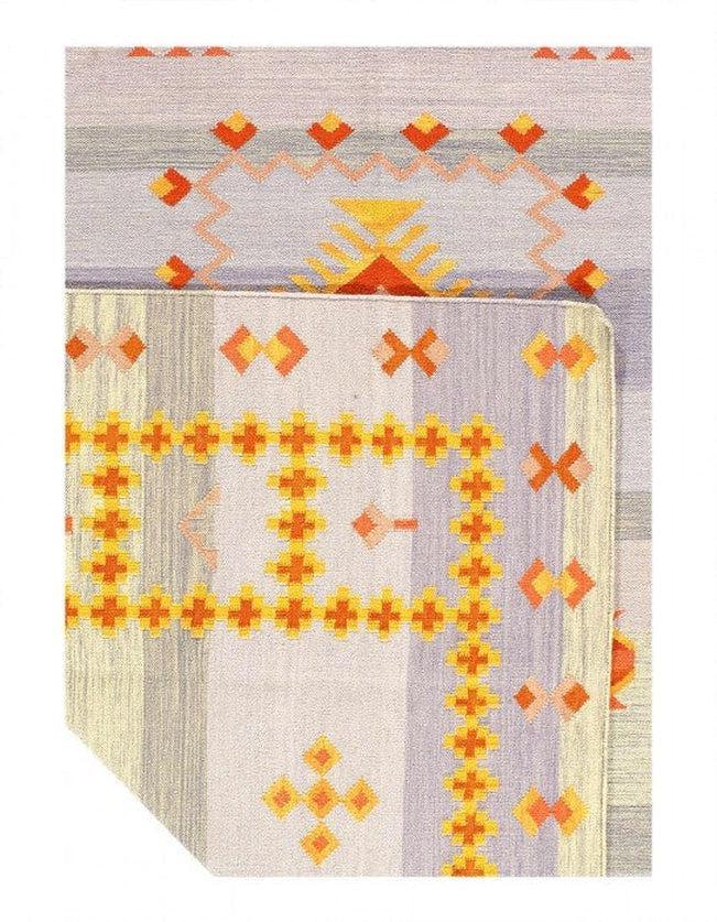 Canvello Fine Hand Knotted Flat Weave Moroccan rug 8' X 10' - Canvello