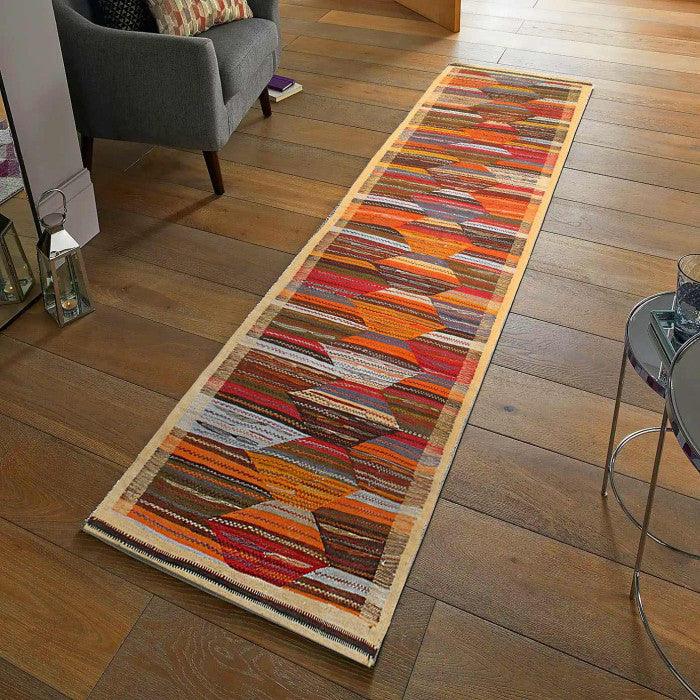Canvello Fine Hand Knotted Flat Weave Moroccan runner 2'2'' X 8'3'' - Canvello