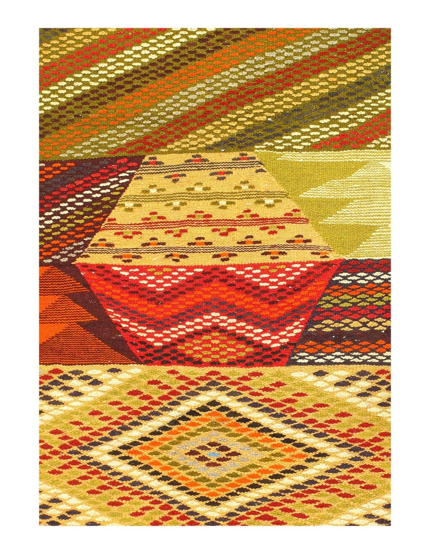 Canvello Fine Hand Knotted Flat Weave Moroccan runner 2'2'' X 8'1'' - Canvello