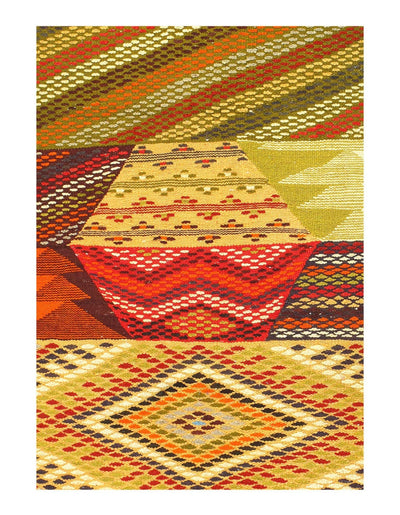 Canvello Fine Hand Knotted Flat Weave Moroccan runner 2'2'' X 8'1'' - Canvello