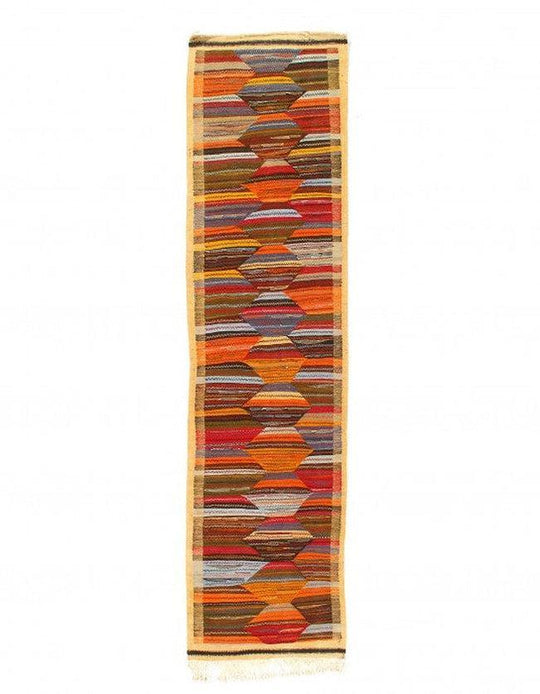 Canvello Fine Hand Knotted Flat Weave Moroccan runner 2'2'' X 8'3''