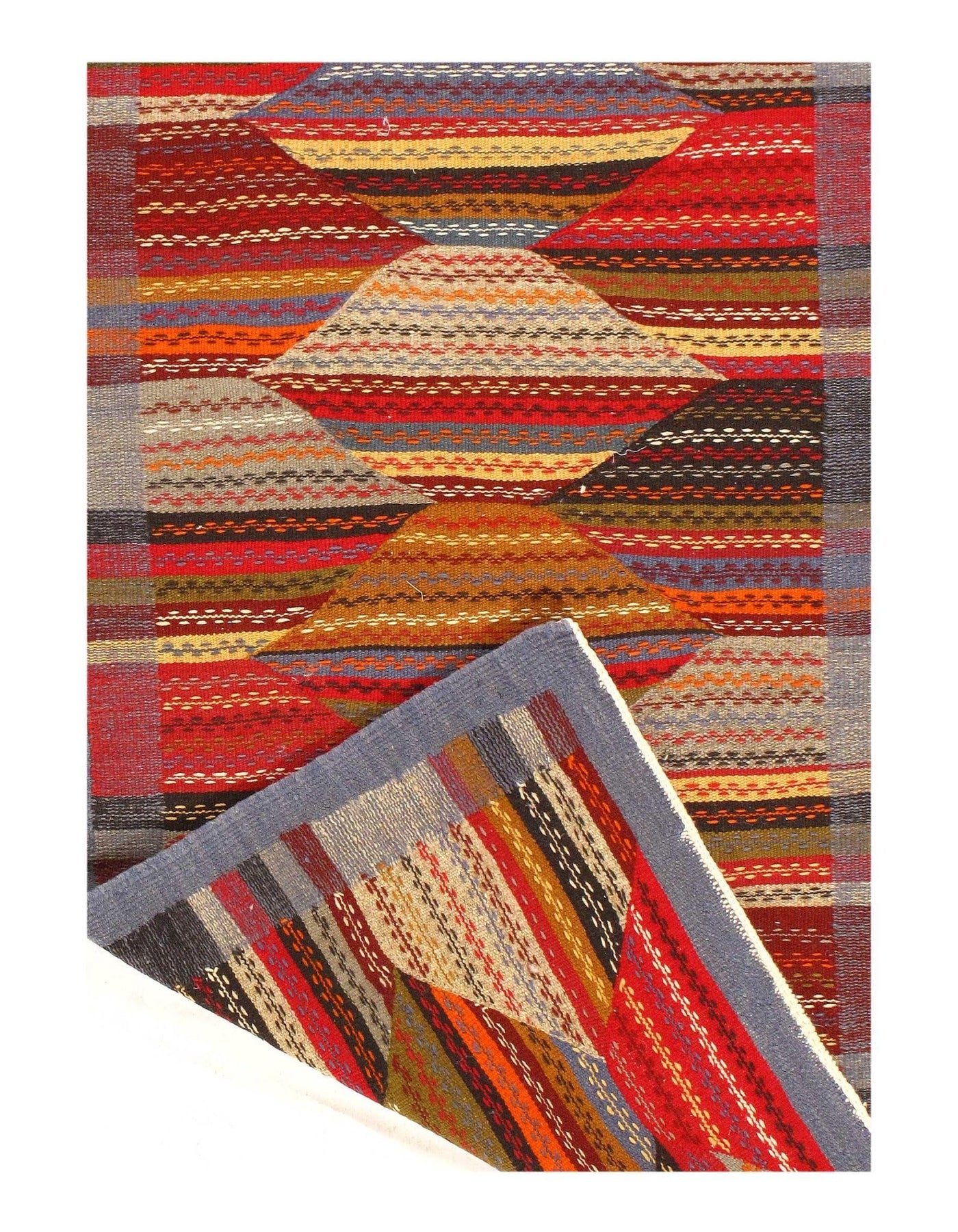 Canvello Fine Hand Knotted Flat Weave Moroccan runner 2'2'' X 8'5'' - Canvello