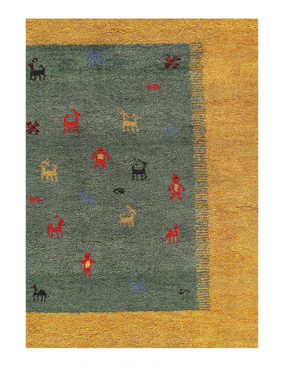 Canvello Fine Hand Knotted Gabbeh - 8'4'' X 9'9'' - Canvello