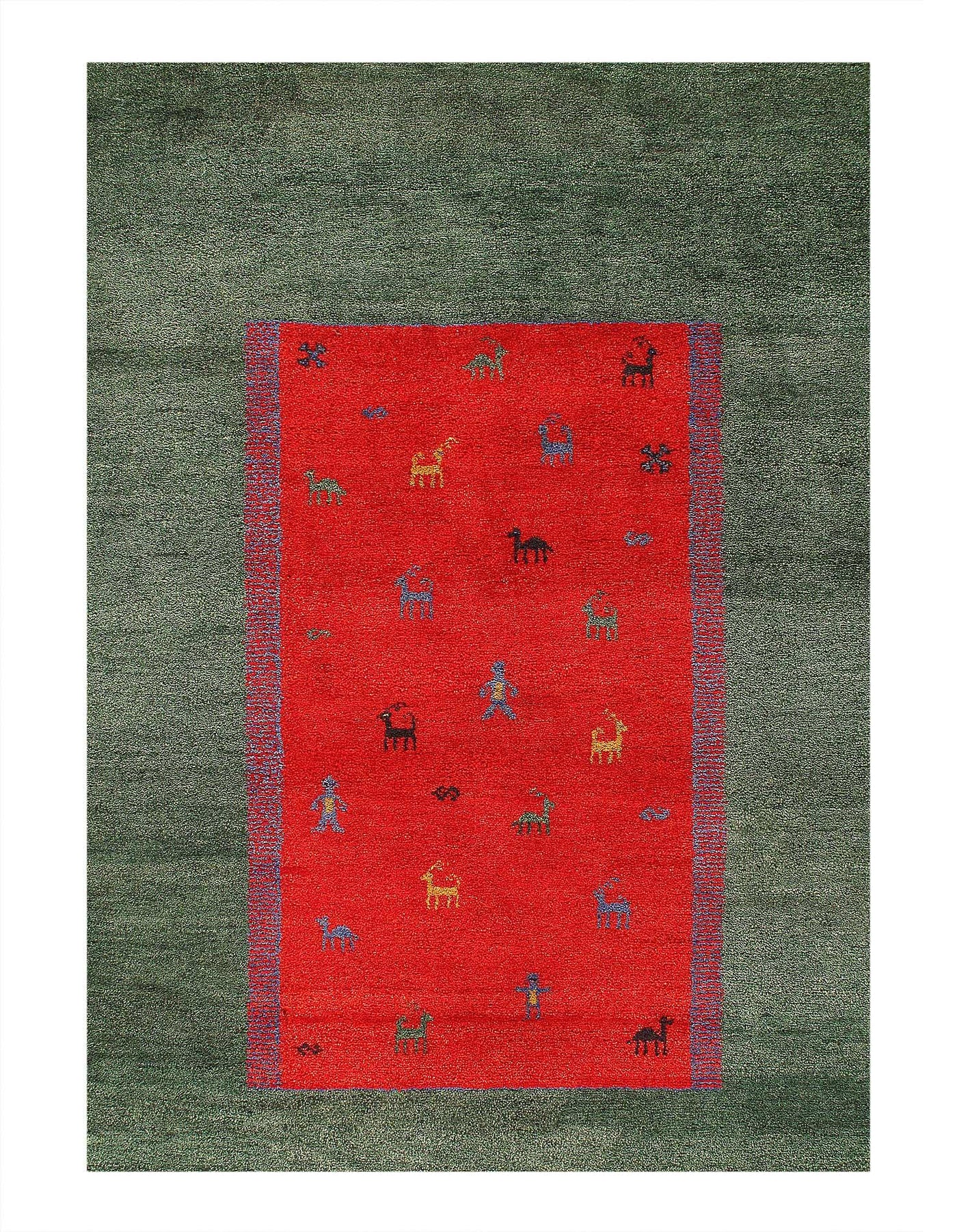 Canvello Fine Hand Knotted Gabbeh - 9'3'' X 12'3'' - Canvello