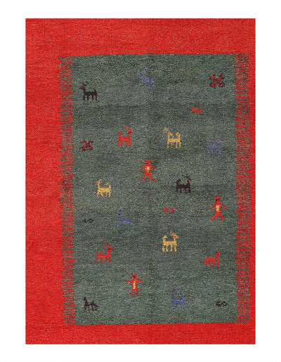 Canvello Fine Hand Knotted Gabbeh Rug - 8'6'' X 10' - Canvello