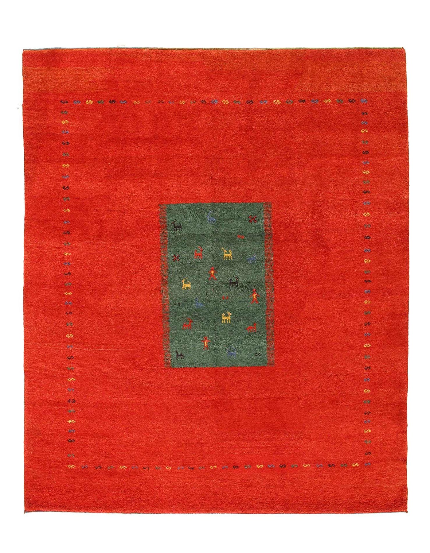 Canvello Fine Hand Knotted Gabbeh Rug - 8'6'' X 10' - Canvello