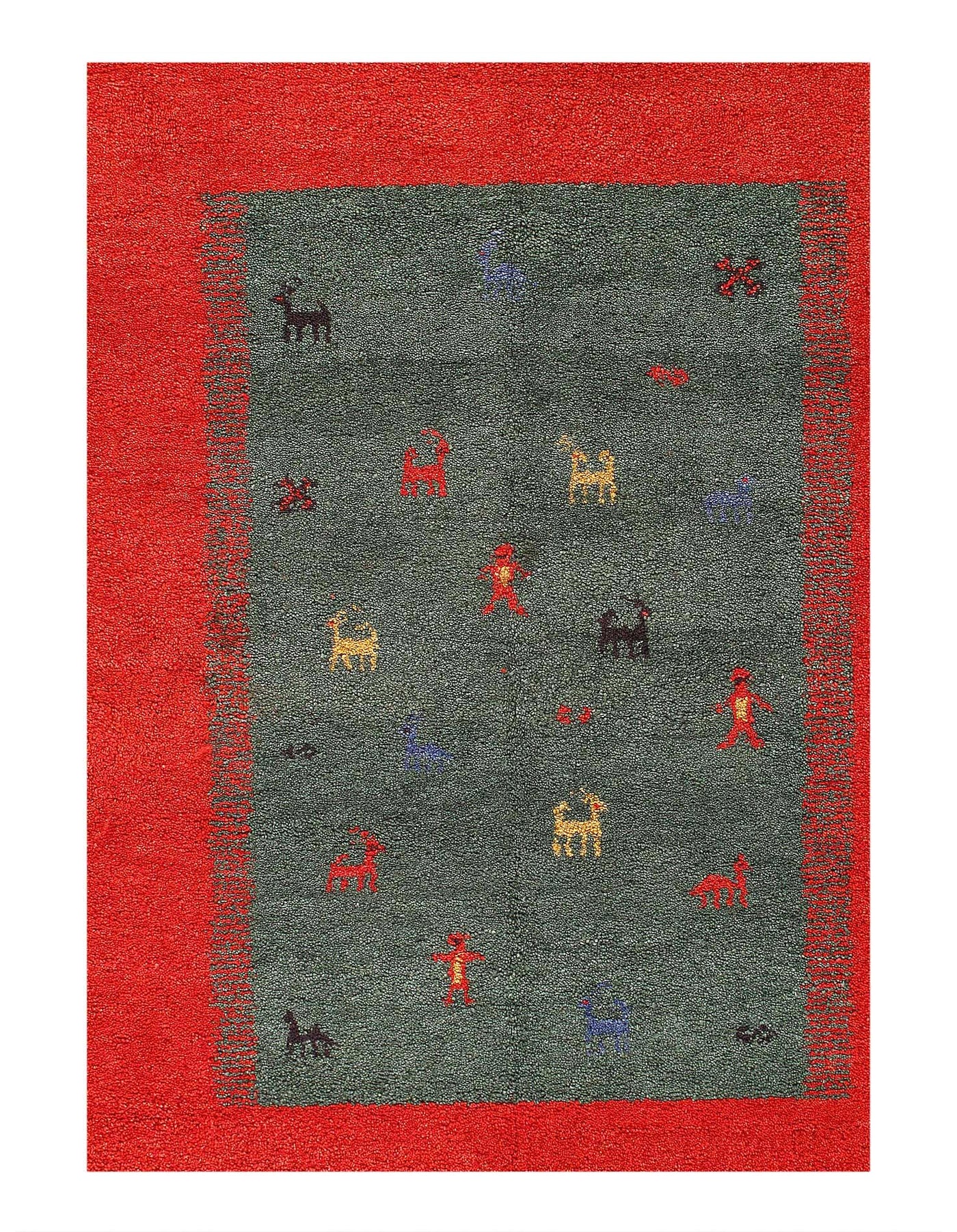 Canvello Fine Hand Knotted Gabbeh Rug - 8'6'' X 10' - Canvello