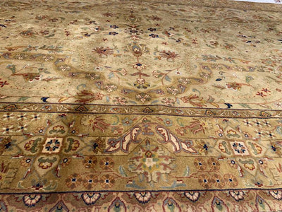 Canvello Fine Hand Knotted Gallery size Tabriz design 5'11'' X 11'8'' - Canvello