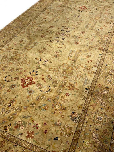 Canvello Fine Hand Knotted Gallery size Tabriz design 5'11'' X 11'8'' - Canvello