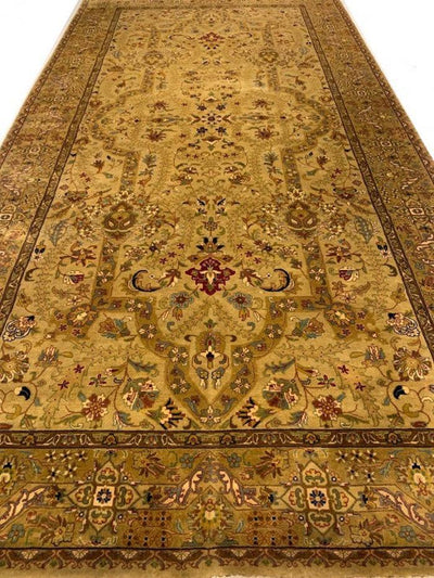 Canvello Fine Hand Knotted Gallery size Tabriz design 5'11'' X 11'8'' - Canvello