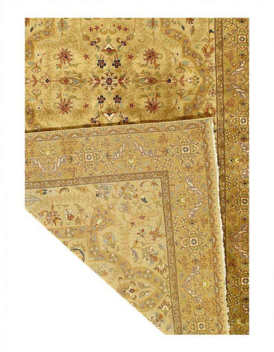 Canvello Fine Hand Knotted Gallery size Tabriz design 5'11'' X 11'8'' - Canvello