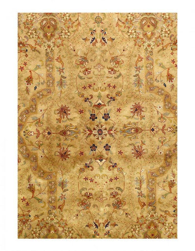 Canvello Fine Hand Knotted Gallery size Tabriz design 5'11'' X 11'8'' - Canvello