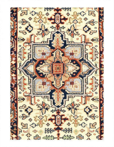 Canvello Fine Hand Knotted Heriz design runner 2'8'' X 10'1'' - Canvello