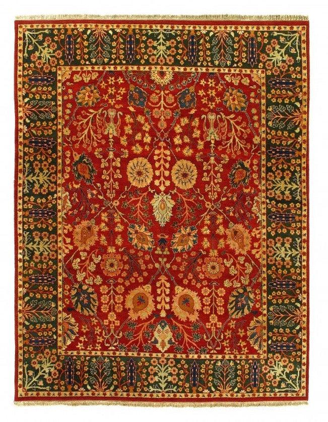 Canvello Fine Hand Knotted Indian Agra rug 8'1'' X 10'2'' - Canvello