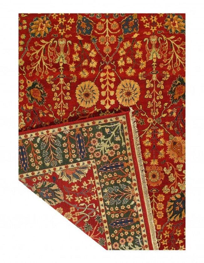 Canvello Fine Hand Knotted Indian Agra rug 8'1'' X 10'2'' - Canvello