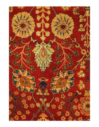 Canvello Fine Hand Knotted Indian Agra rug 8'1'' X 10'2'' - Canvello