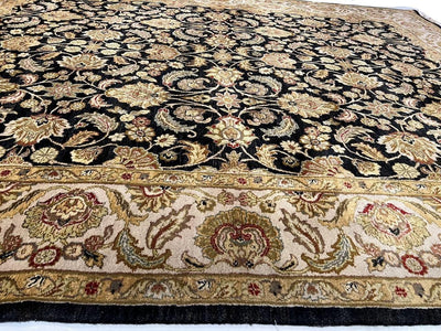 Canvello Fine Hand Knotted Indian Agra Rug - 8'1'' X 10'3'' - Canvello