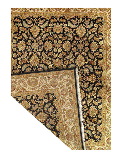 Canvello Fine Hand Knotted Indian Agra Rug - 8'1'' X 10'3'' - Canvello