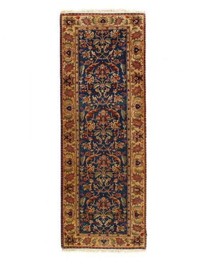 Fine Hand Knotted Indian Agra Runner 3' X 9'1''