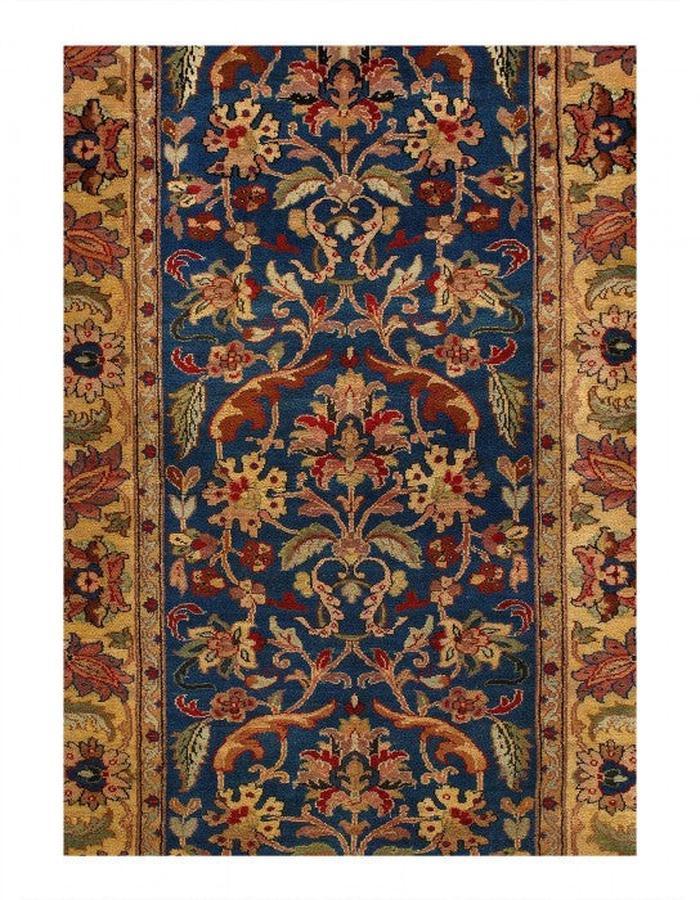 Fine Hand Knotted Indian Agra Runner 3' X 9'1''