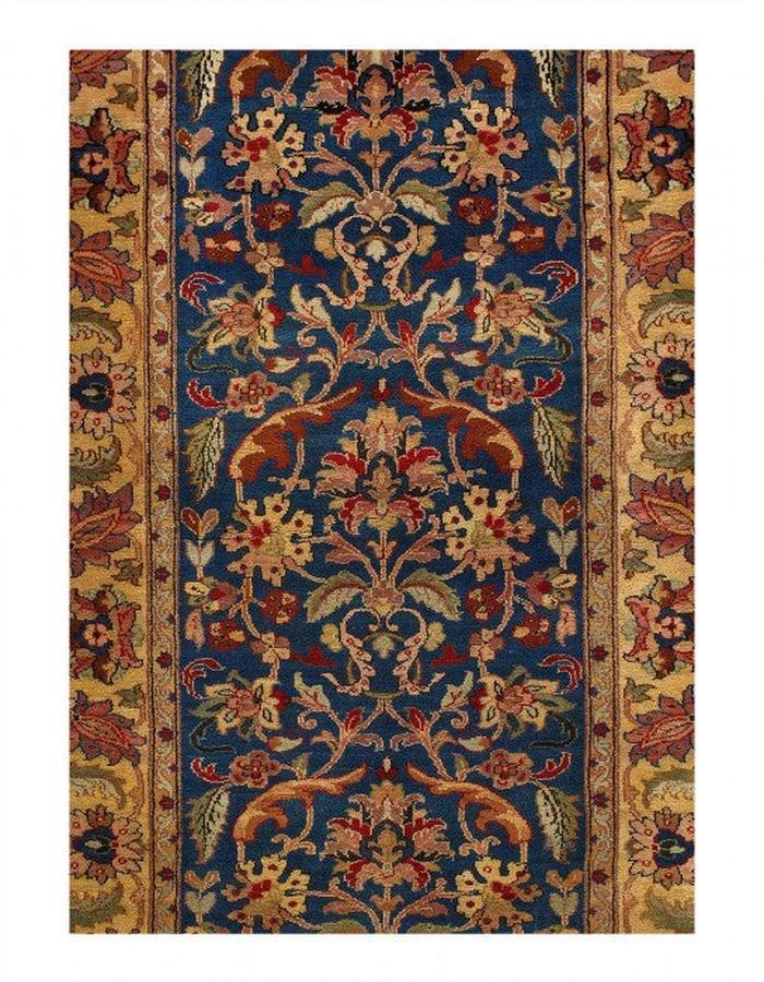 Canvello Fine Hand Knotted Indian Agra Runner 3' X 9'1'' - Canvello