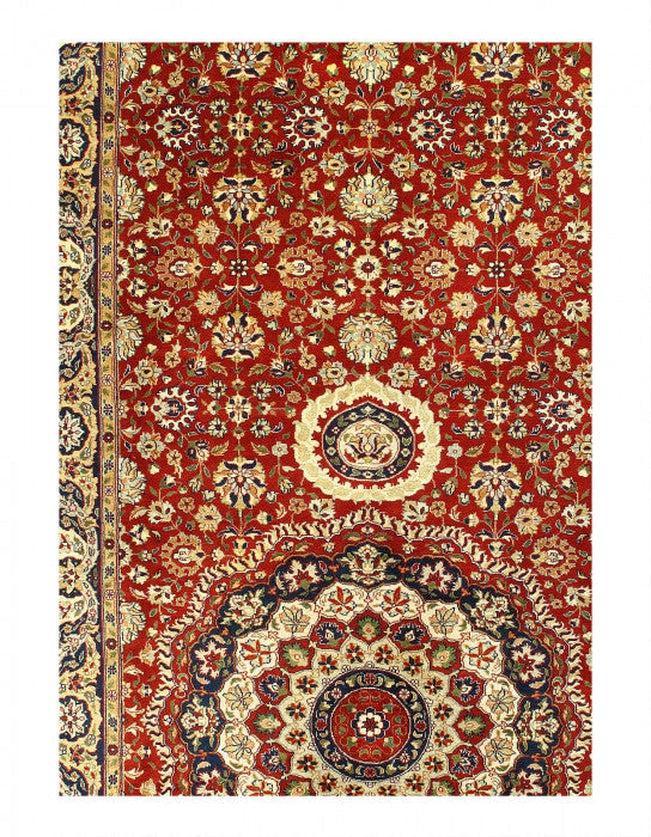 Canvello Fine Hand Knotted Indian Agra runner 6'1''X 18' - Canvello