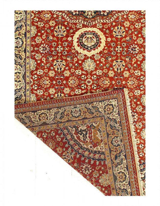 Canvello Fine Hand Knotted Indian Agra runner 6'1''X 18' - Canvello