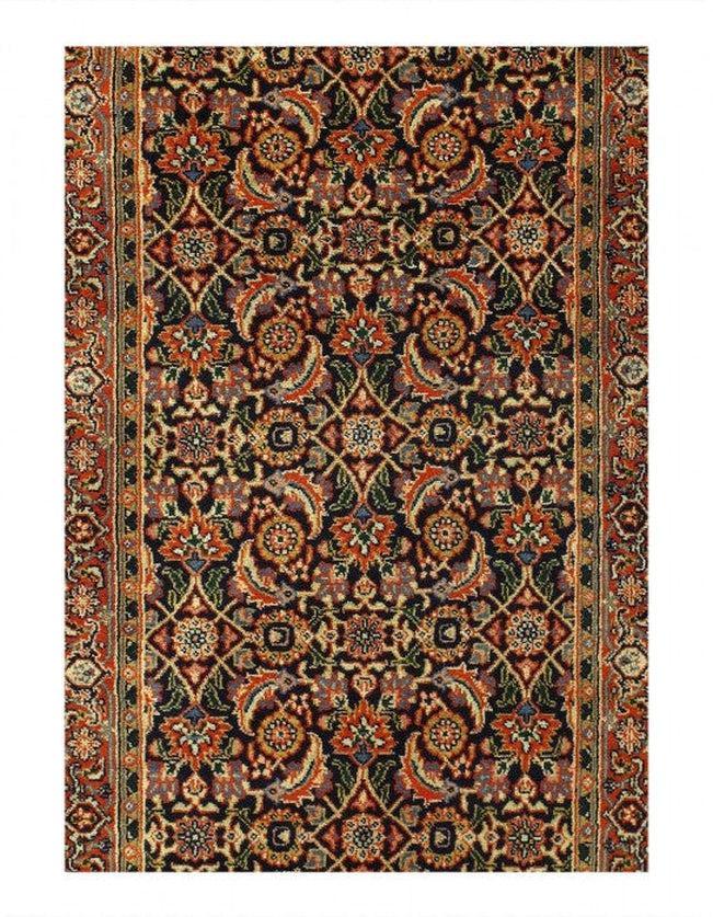 Canvello Fine Hand Knotted Indian Herati Runner 2'6'' X 9'9'' - Canvello