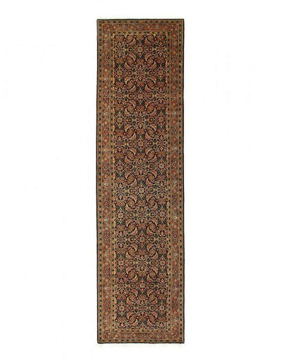 Canvello Fine Hand Knotted Indian Herati Runner 2'6'' X 9'9'' - Canvello