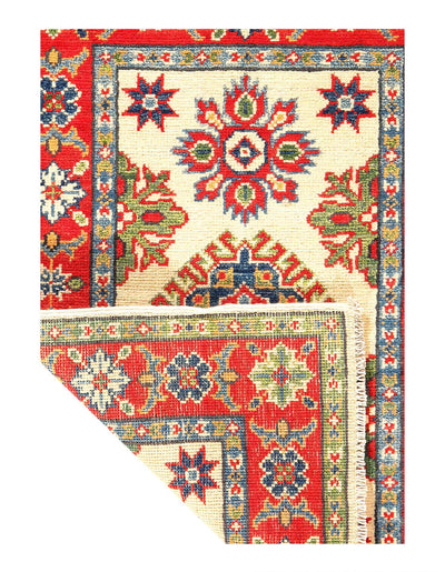 Canvello Fine Hand Knotted Kazak Area Rug - 2' X 3' - Canvello