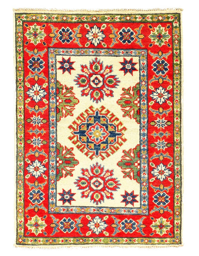 Canvello Fine Hand Knotted Kazak Area Rug - 2' X 3' - Canvello