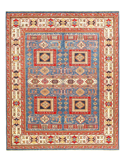 Canvello Fine Hand Knotted Kazak Area Rug - 8' X 10' - Canvello