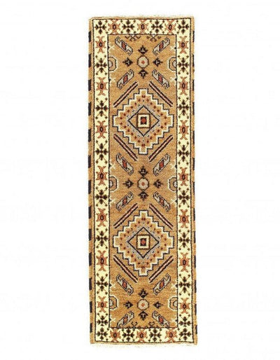 Canvello Fine hand Knotted Kazak design 2'2'' X 6'7'' - Canvello