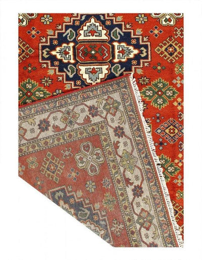 Canvello Fine Hand Knotted Kazak design 8' X 10' - Canvello