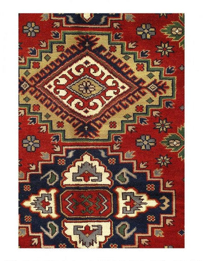 Canvello Fine Hand Knotted Kazak design 8'1'' X 9'11'' - Canvello