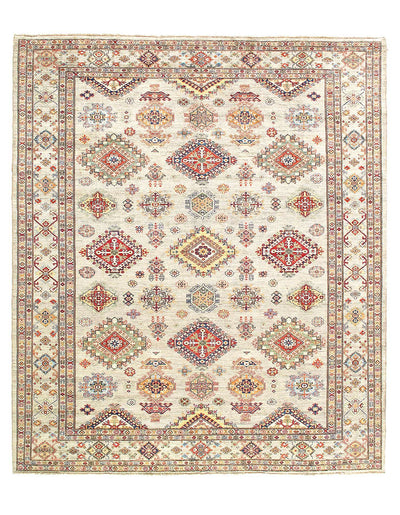 Canvello Fine Hand Knotted Kazak design Rug - 8'4'' X 9'8'' - Canvello