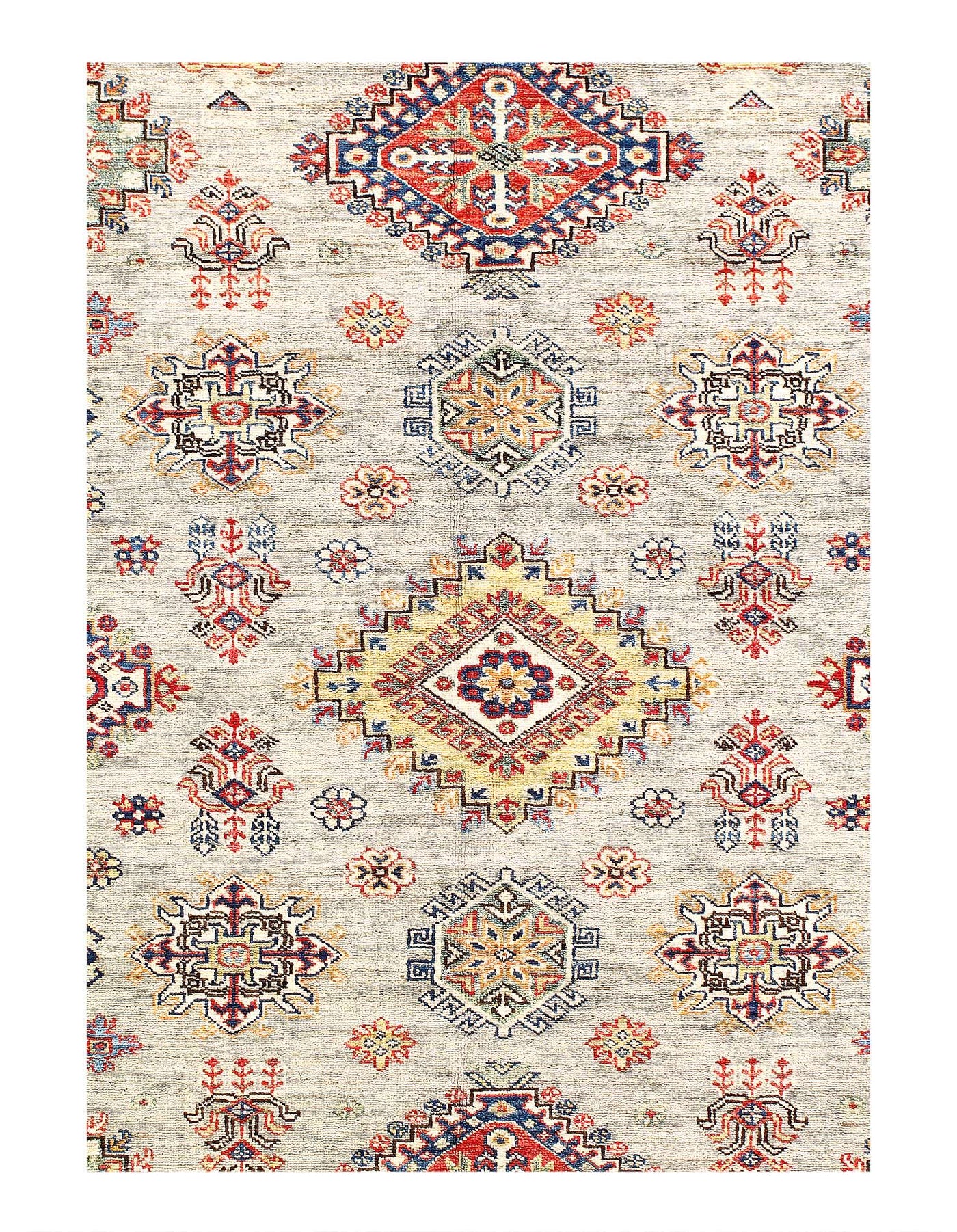 Canvello Fine Hand Knotted Kazak design Rug - 8'4'' X 9'8'' - Canvello